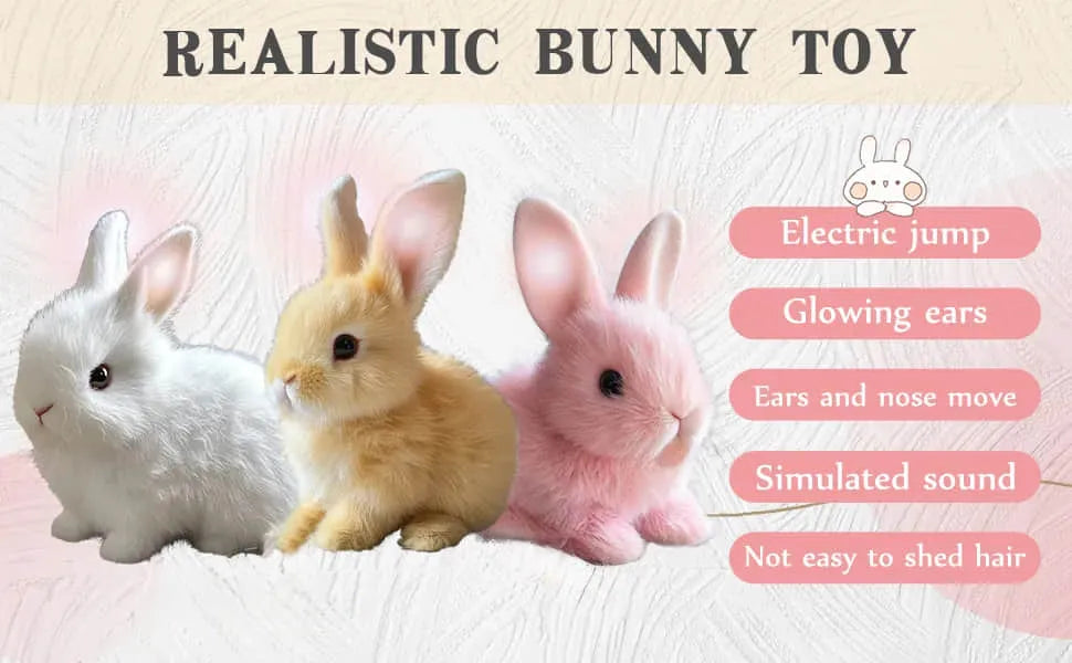 Velvaro Interactive Bunny Plush Toy