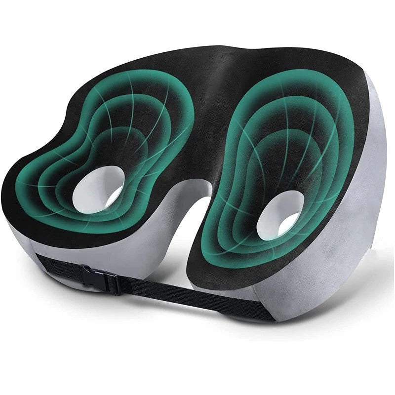 Velvaro Memory Foam Sit Bone Seat Cushion