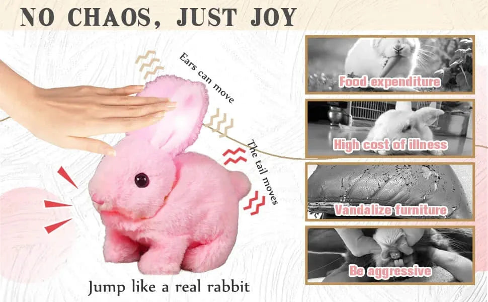 Velvaro Interactive Bunny Plush Toy
