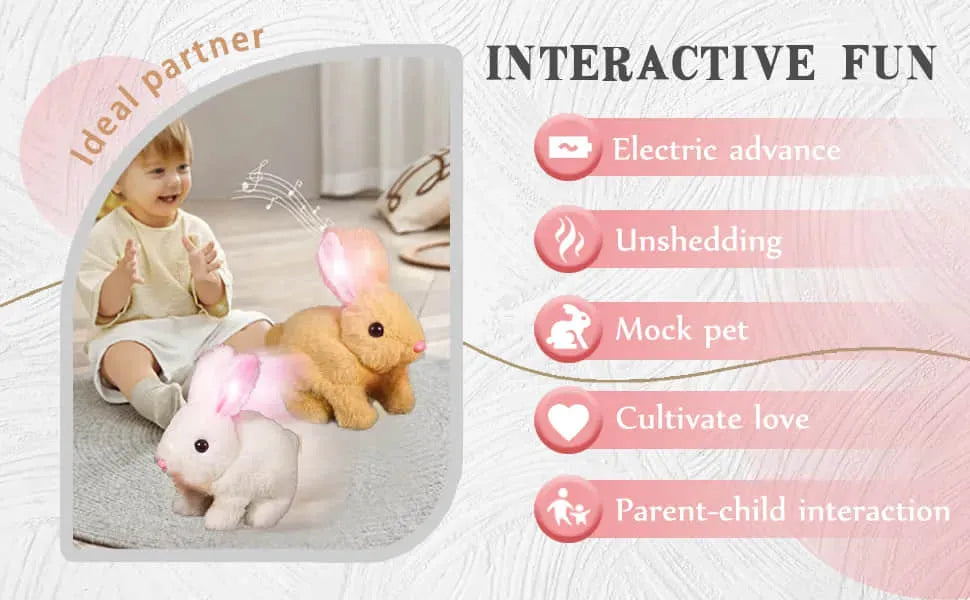 Velvaro Interactive Bunny Plush Toy