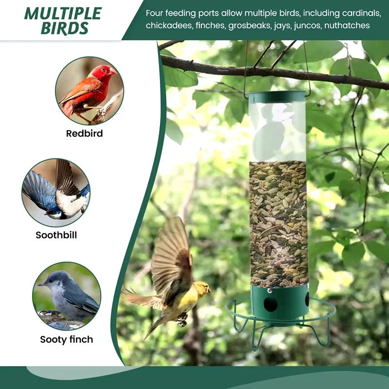 Velvaro Squirrel-Proof Bird Feeder