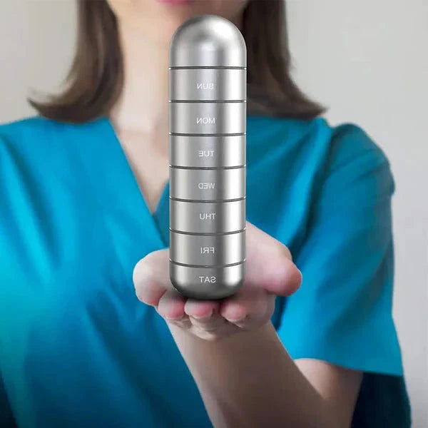 Velvaro Aluminum 7-Day Pill Organizer