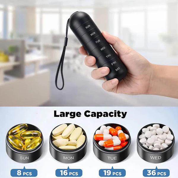 Velvaro Aluminum 7-Day Pill Organizer