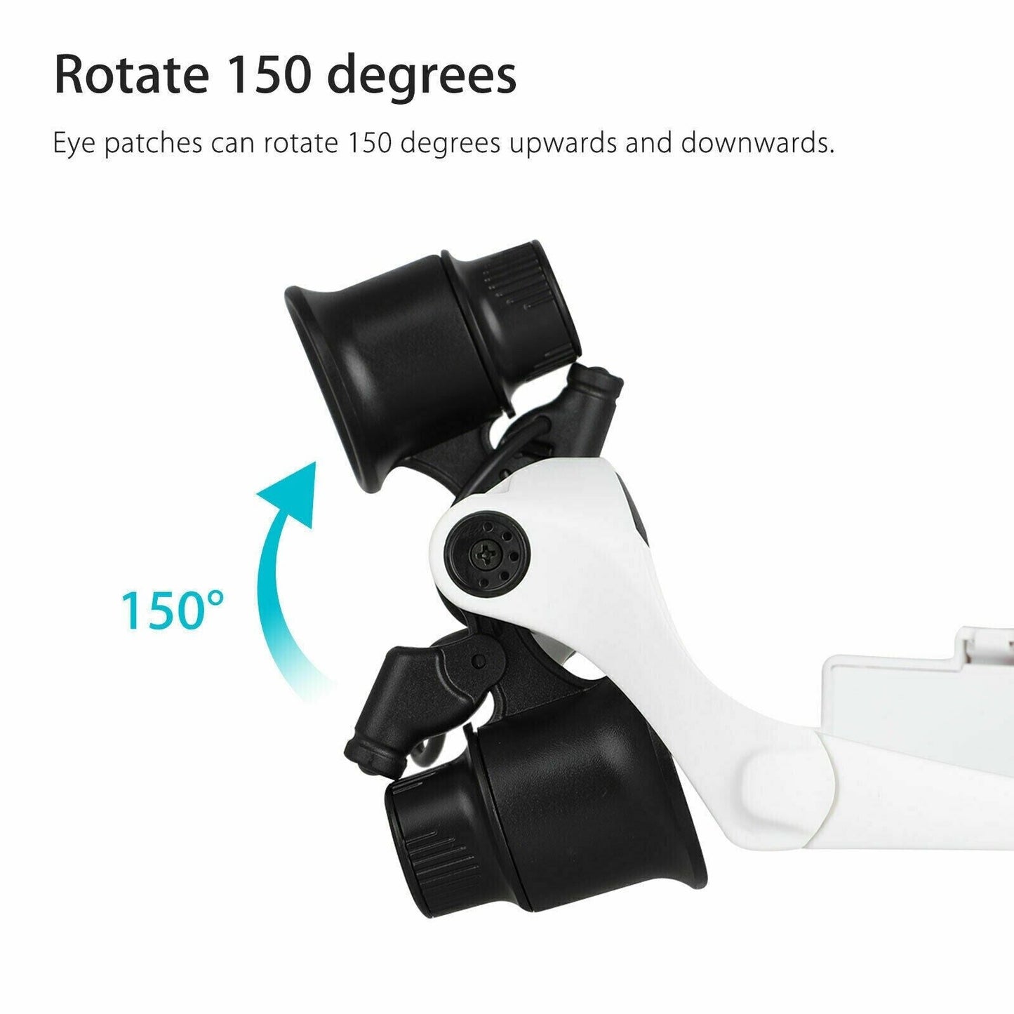 Velvaro 8-Lens LED Head Magnifier Glasses