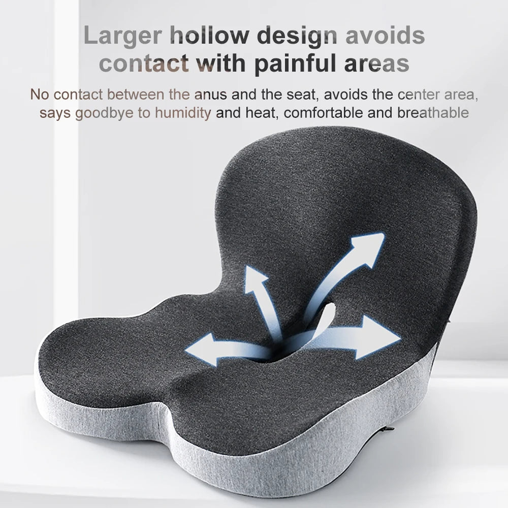 Velvaro Memory Foam Lumbar Seat Cushion