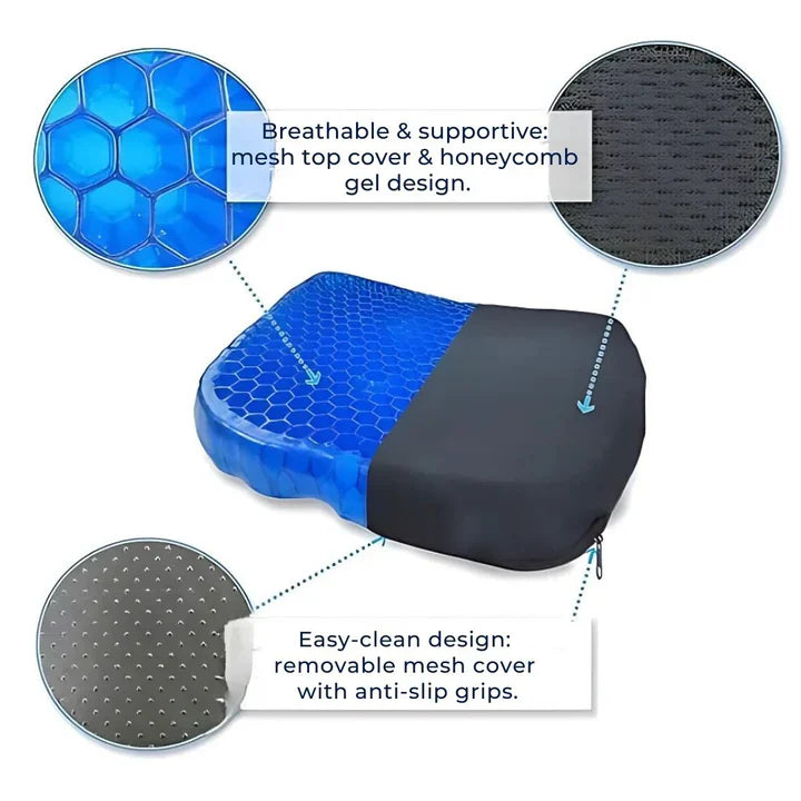 Velvaro Orthopedic Gel Seat Cushion