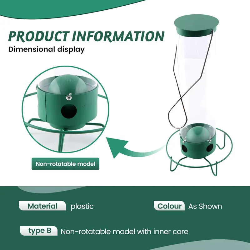 Velvaro Squirrel-Proof Bird Feeder