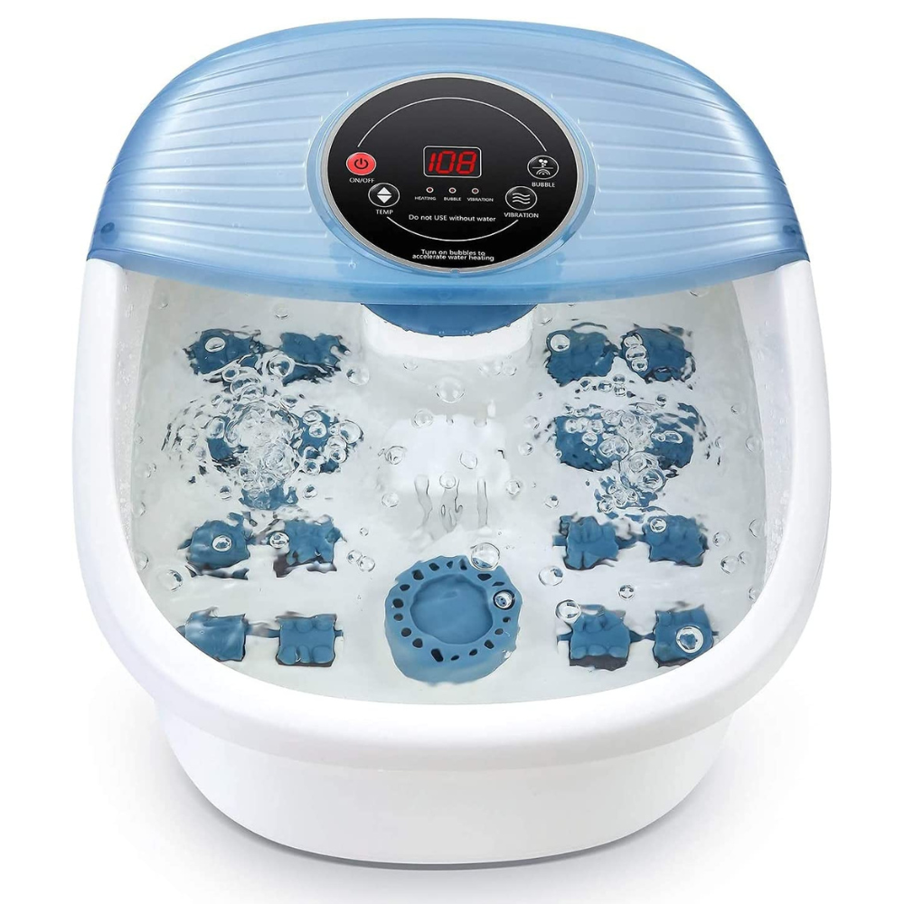 Velvaro Heated Foot Spa Bubble Massager