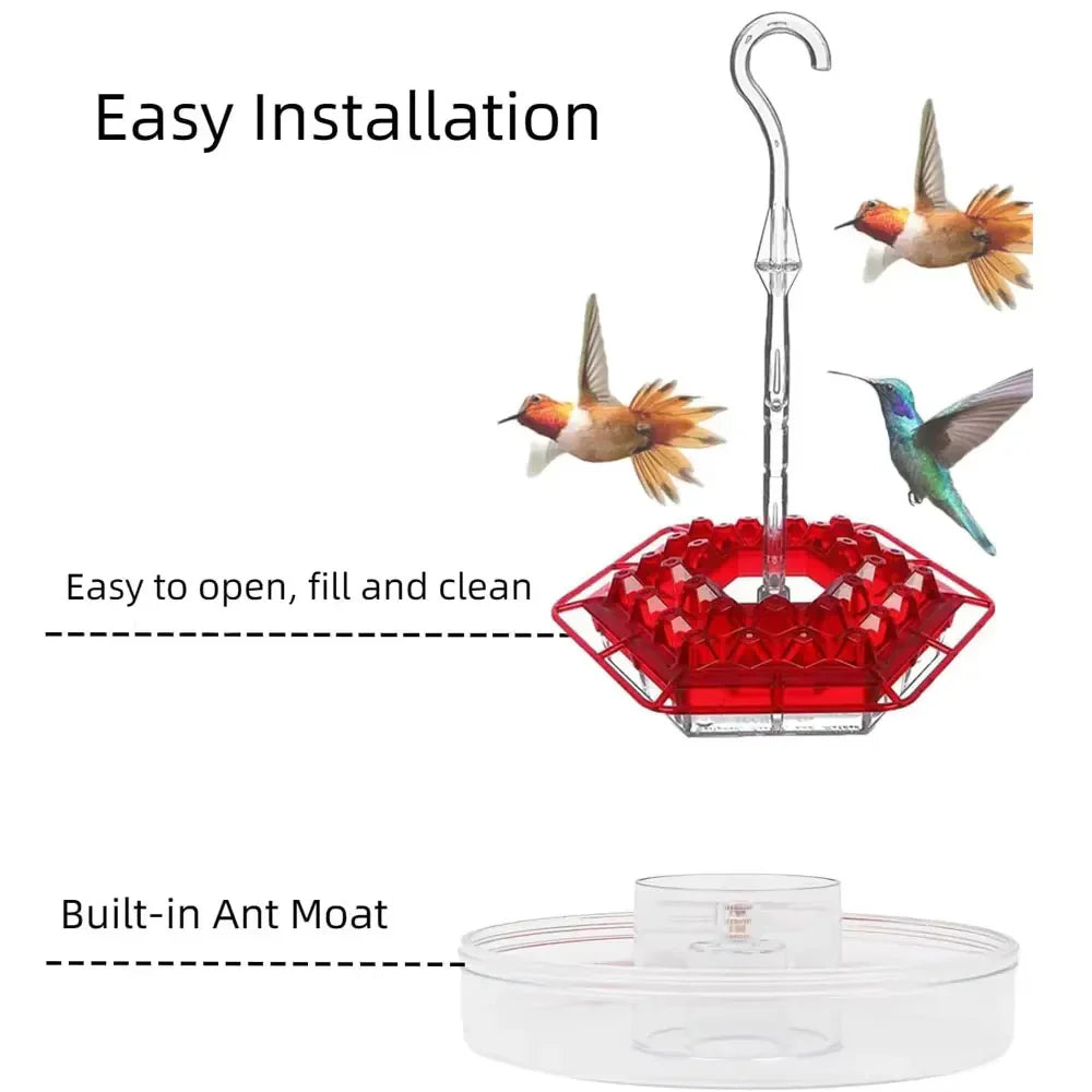 Velvaro Ant-Proof Hummingbird Feeder