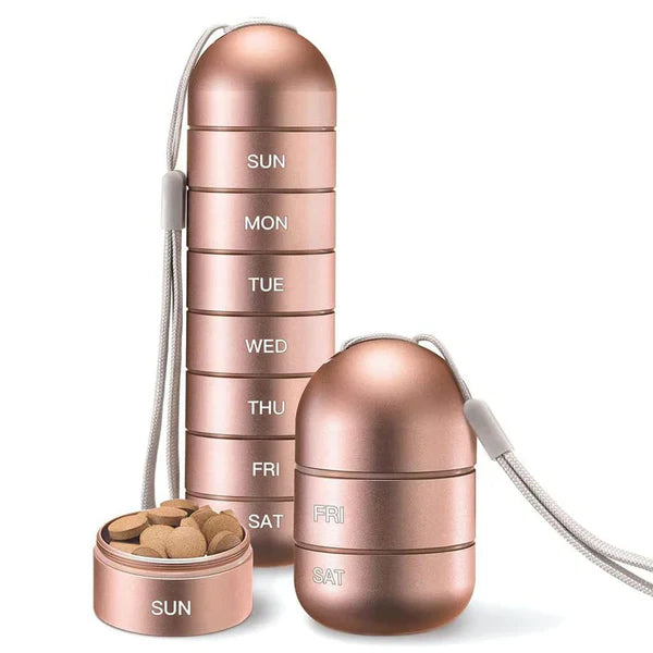 Velvaro Aluminum 7-Day Pill Organizer