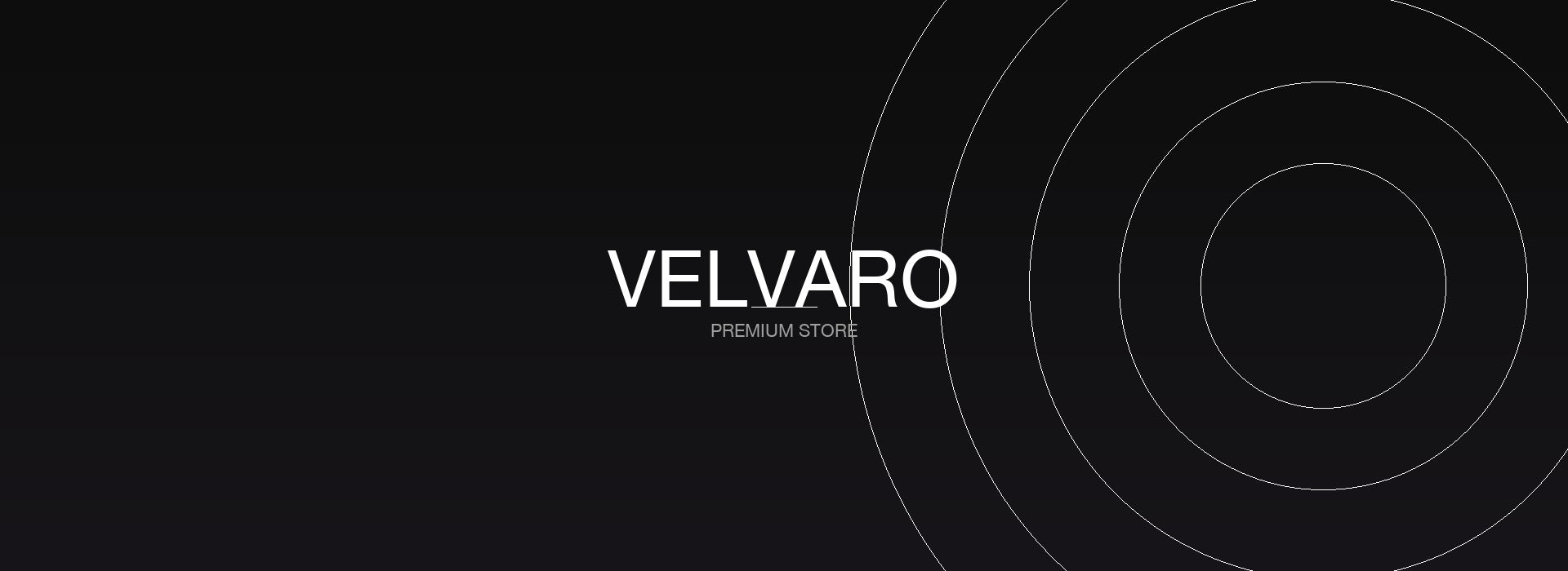 Velvaro Premium Store hero banner