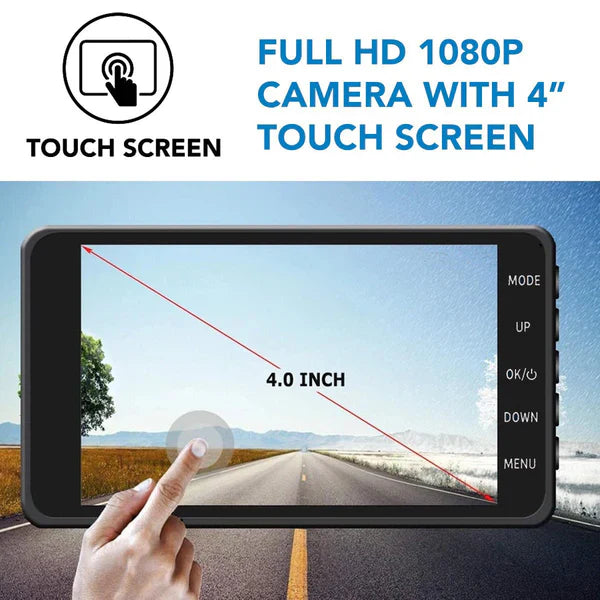 Velvaro Wireless Dual Dash Cam with Night Vision