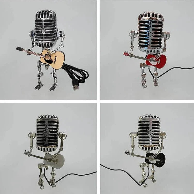 Velvaro Vintage Robot Guitar Lamp