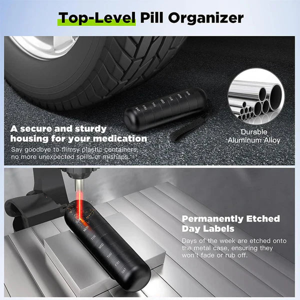 Velvaro Aluminum 7-Day Pill Organizer