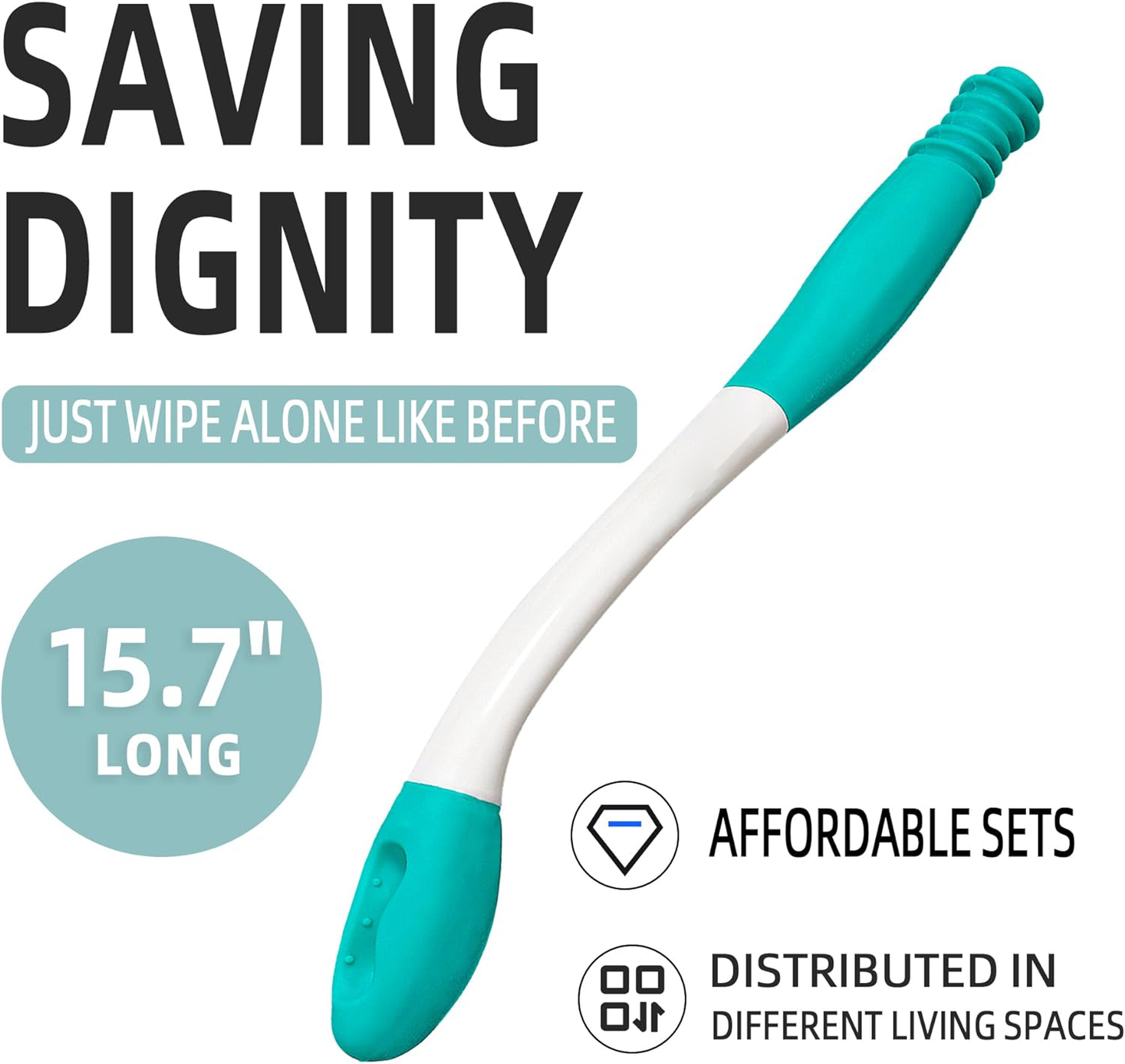 Velvaro Long-Reach Toilet Wiping Aid 2-Pack