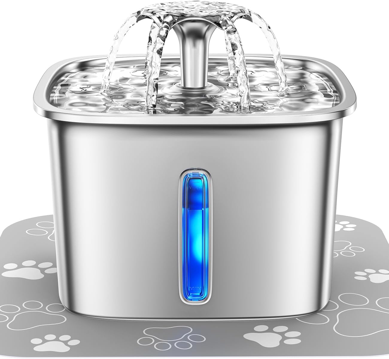 Velvaro Stainless Steel Cat Water Fountain