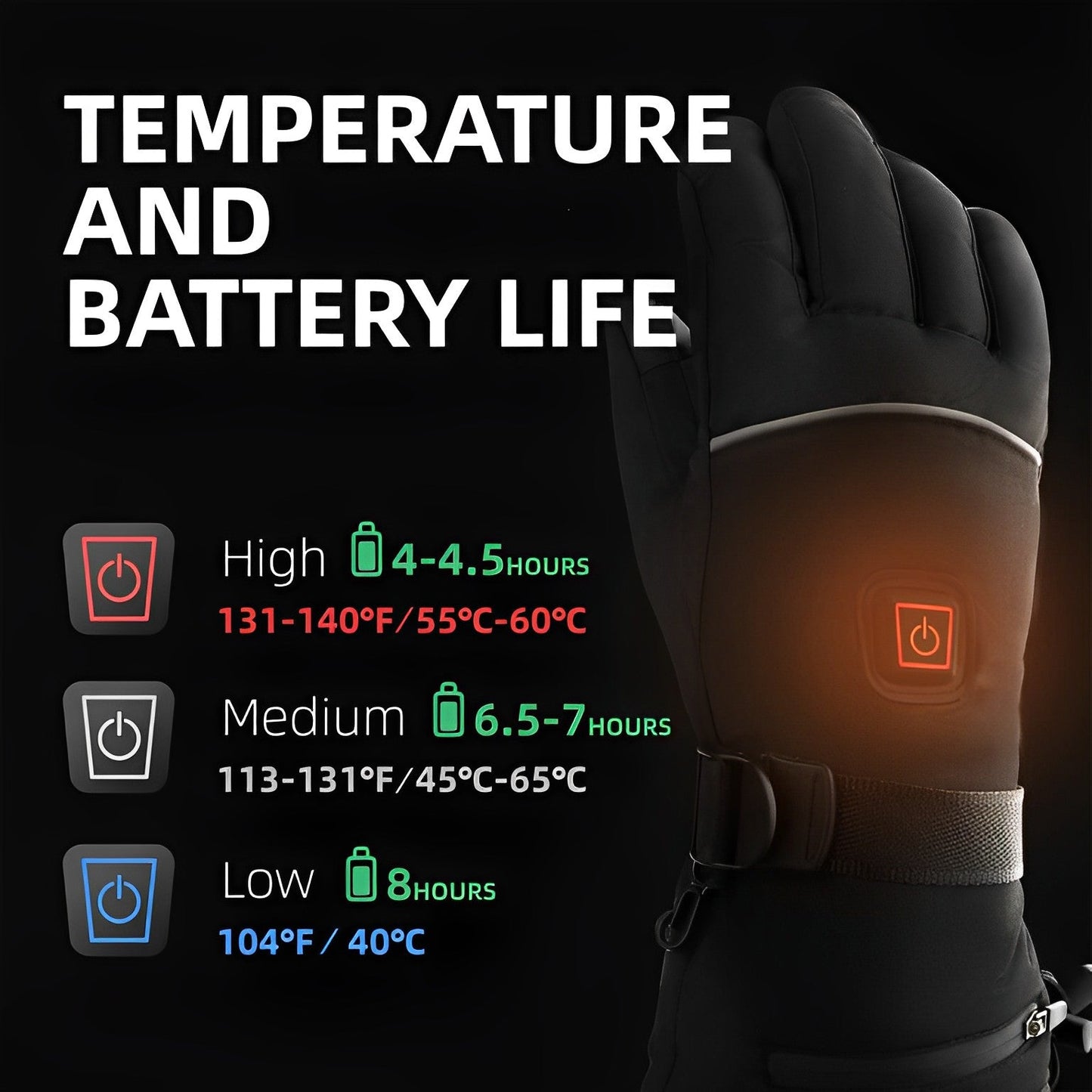 Velvaro Electric Heated Gloves