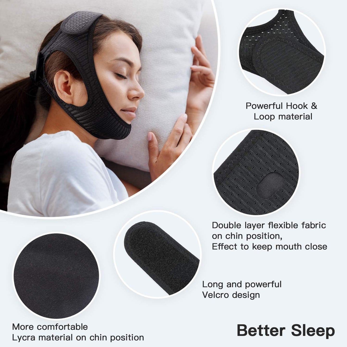 Velvaro Anti-Snoring Chin Strap