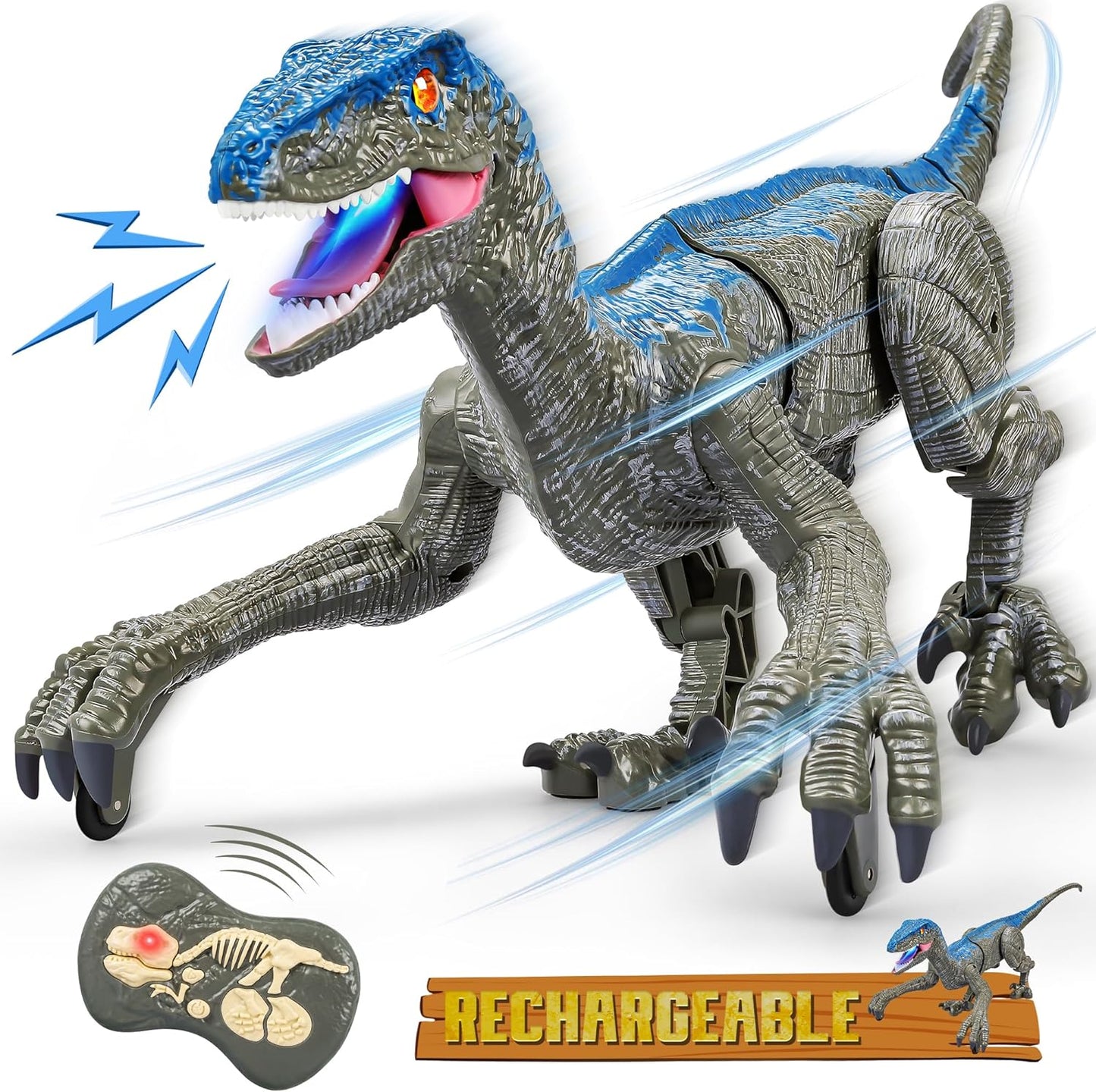 Velvaro Remote Control Dinosaur Toy