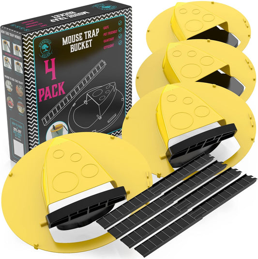 Velvaro 4-Pack Bucket Lid Mouse Trap