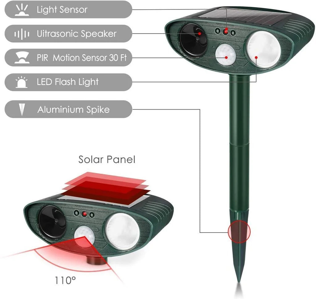 Velvaro Solar Deer Repeller 4-Pack