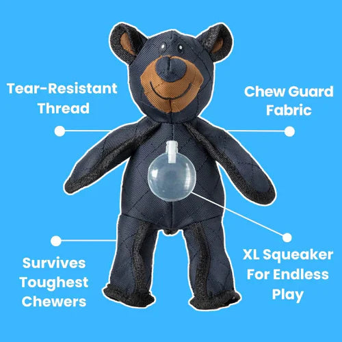 Velvaro Indestructible Bear Dog Toy