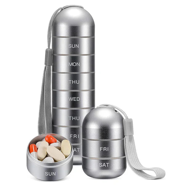 Velvaro Aluminum 7-Day Pill Organizer