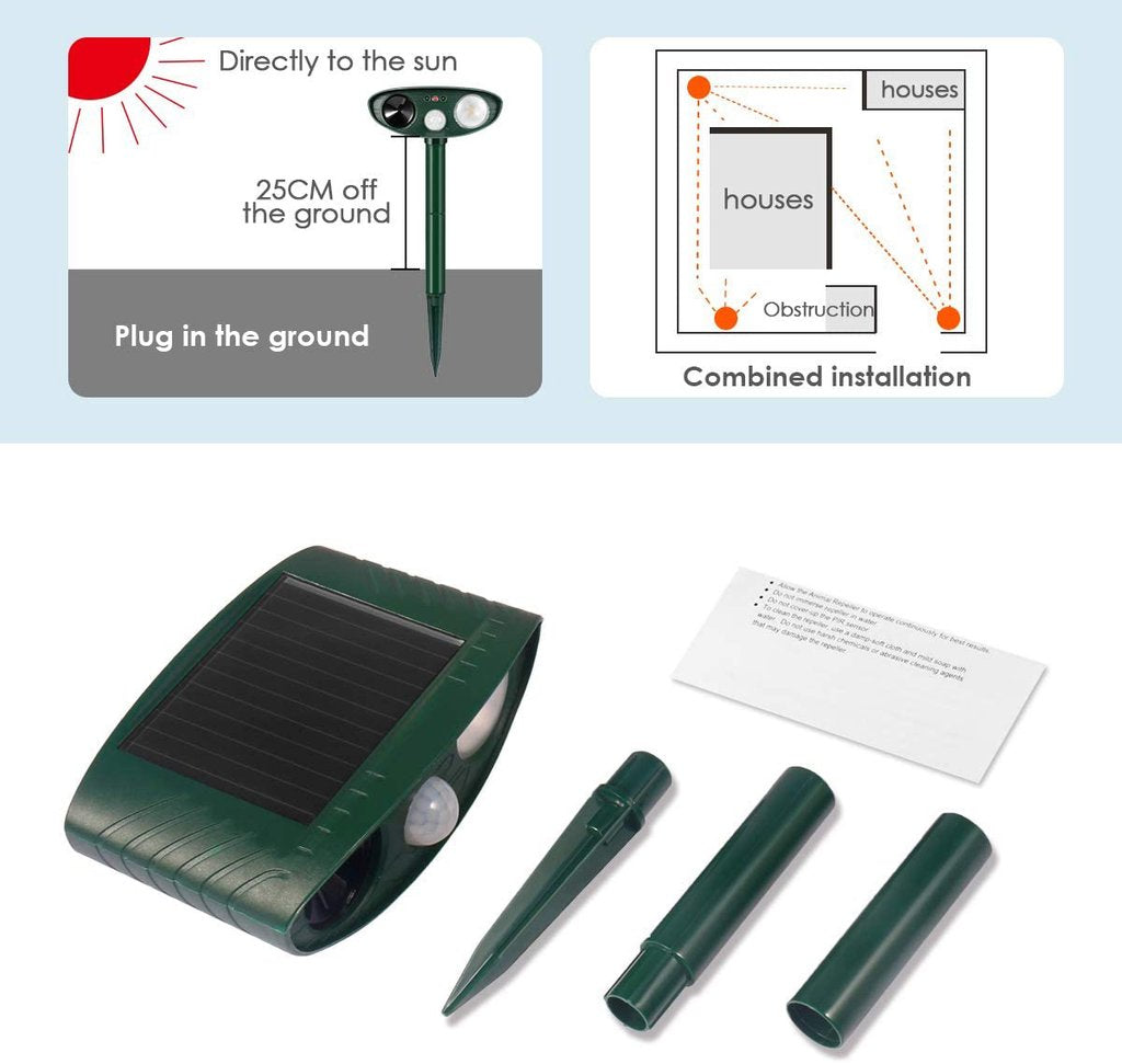 Velvaro Solar Ultrasonic Rabbit Repeller