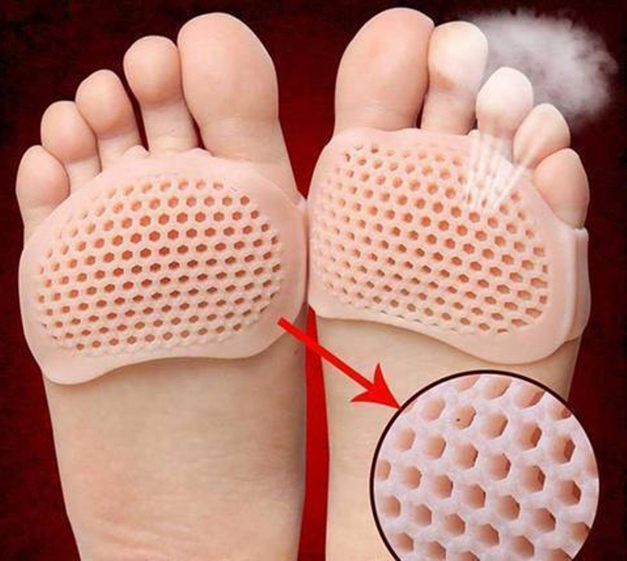 Velvaro Breathable Metatarsal Pads 2-Pack