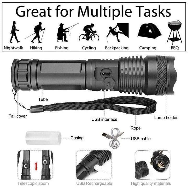 Velvaro XHP50 Ultra Bright Flashlight