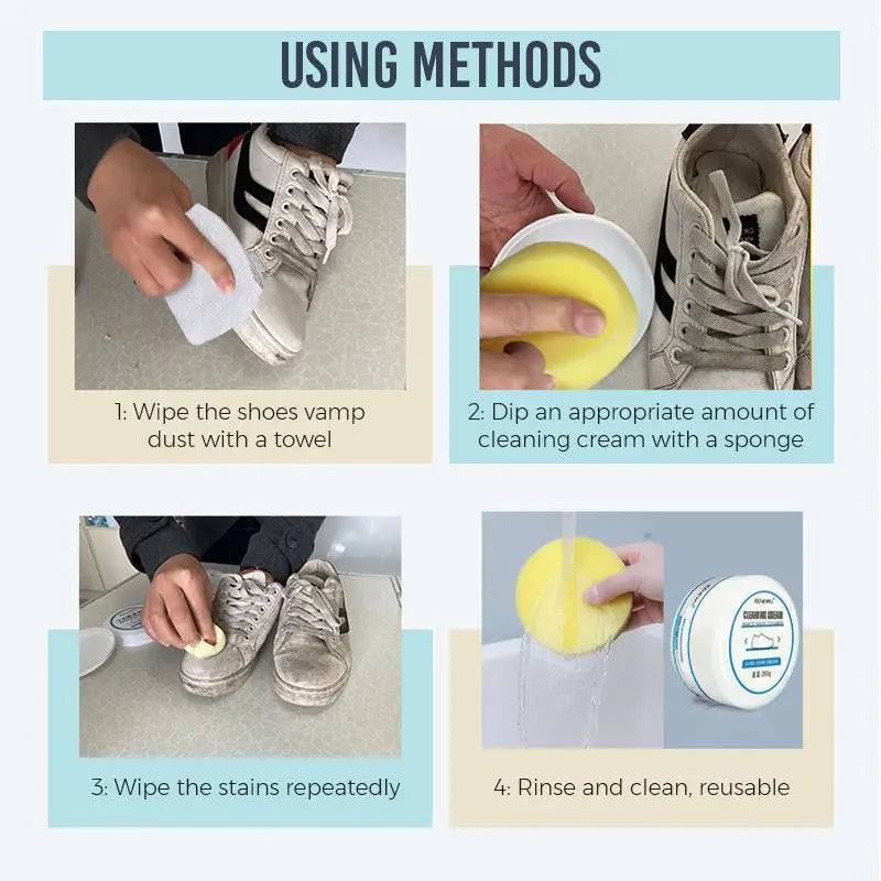 100g White Shoes Cleaner - All-Purpose Cleansing Cream