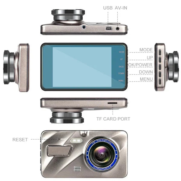Velvaro Wireless Dual Dash Cam with Night Vision