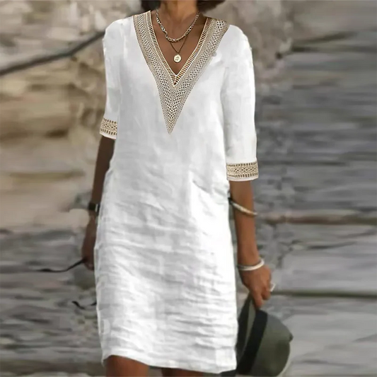 Velvaro Women's Casual Linen Summer Dress