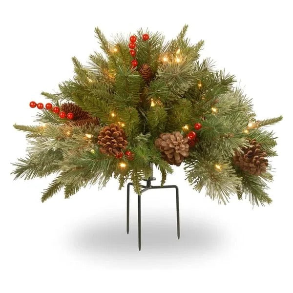 Velvaro Pre-Lit Christmas Tree Urn Filler