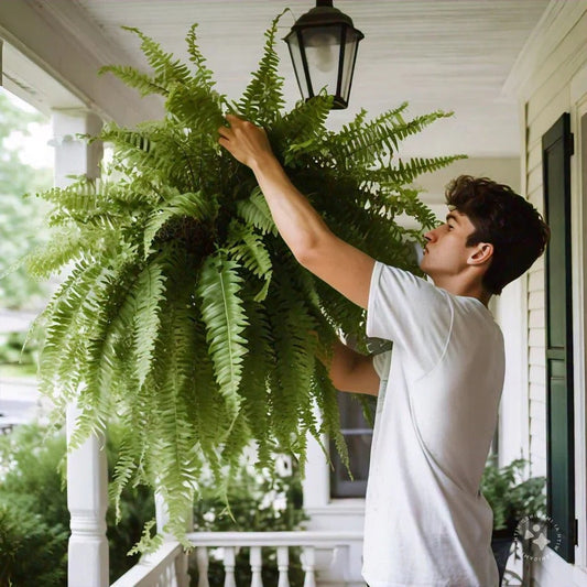 Velvaro UV-Resistant Artificial Boston Fern