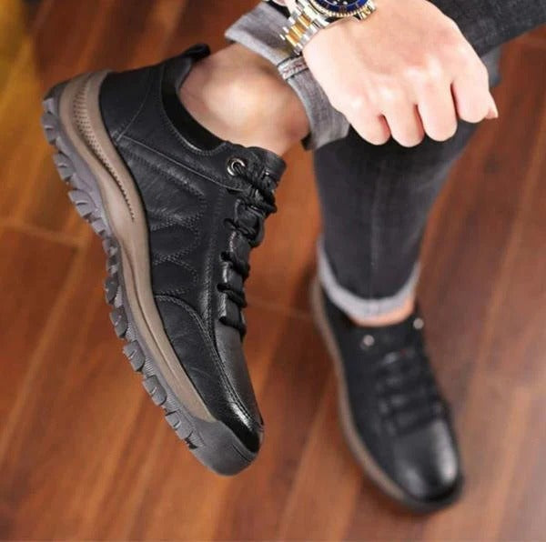 Velvaro Men's Orthopedic Leather Shoes