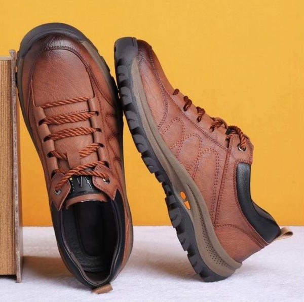 Velvaro Men's Orthopedic Leather Shoes
