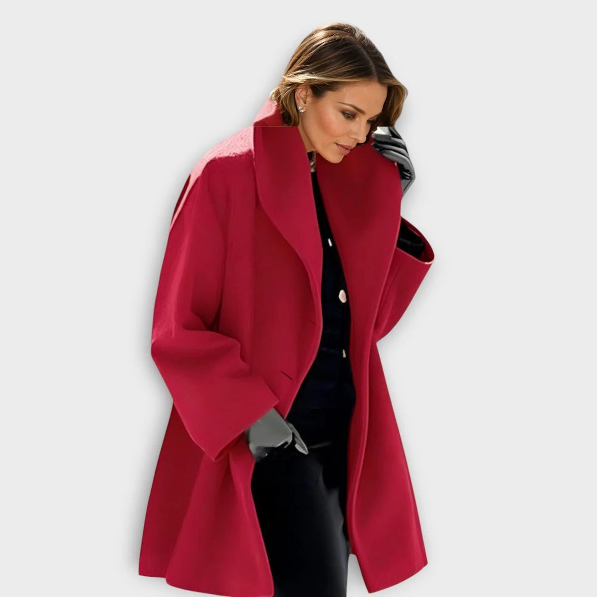 Velvaro Women's Windproof Wool Coat