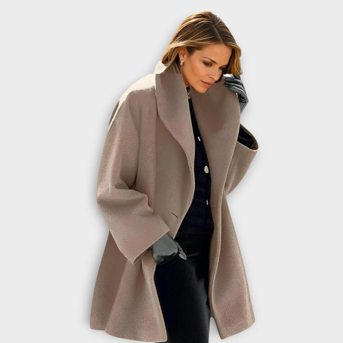 Velvaro Women's Windproof Wool Coat