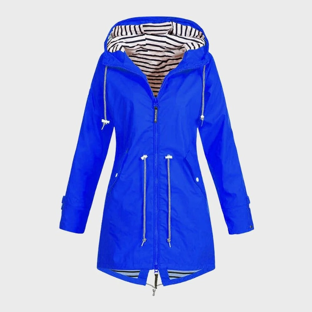 Velvaro Women's Long Waterproof Rain Jacket