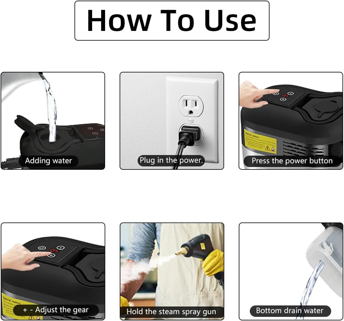 Velvaro 2500W High Pressure Steam Cleaner
