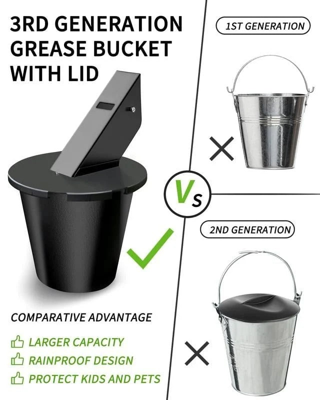 Velvaro BBQ Grill Grease Collector