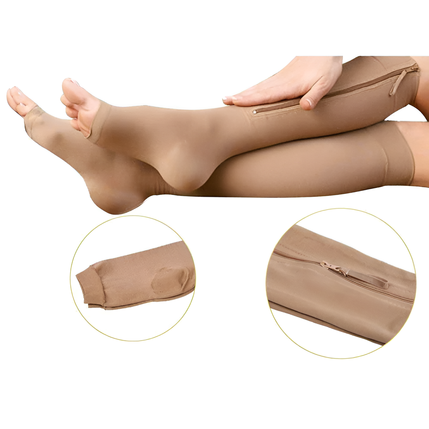 Velvaro Zippered Compression Socks 20-30mmHg
