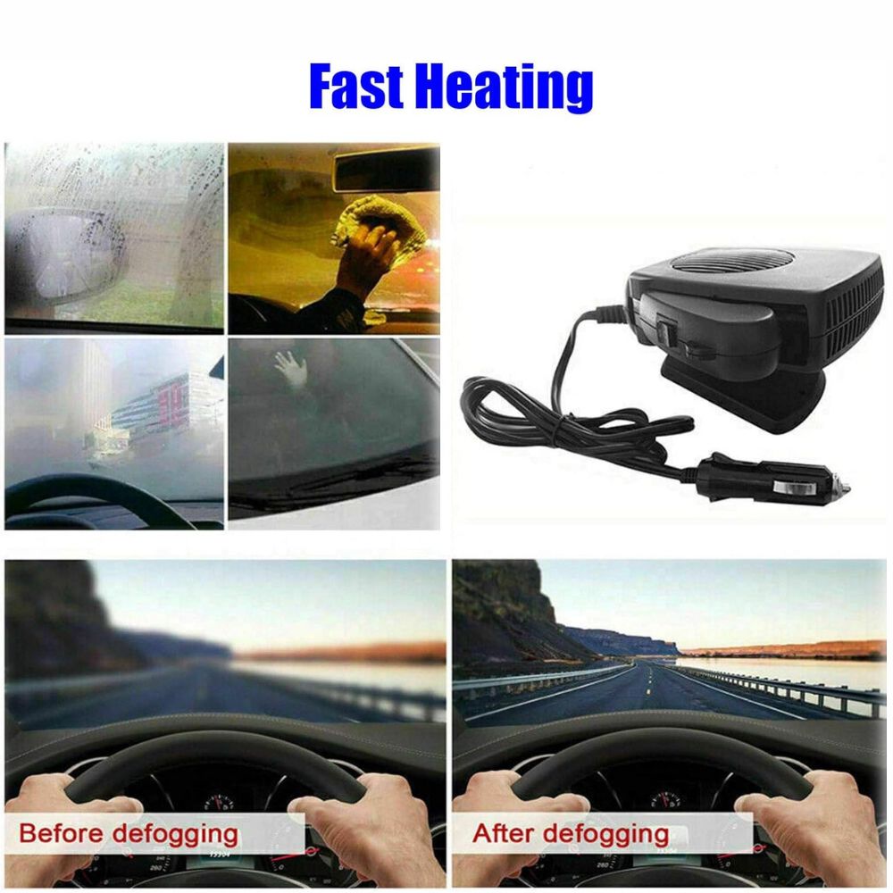 Velvaro 12V Ceramic Car Heater Fan 150W