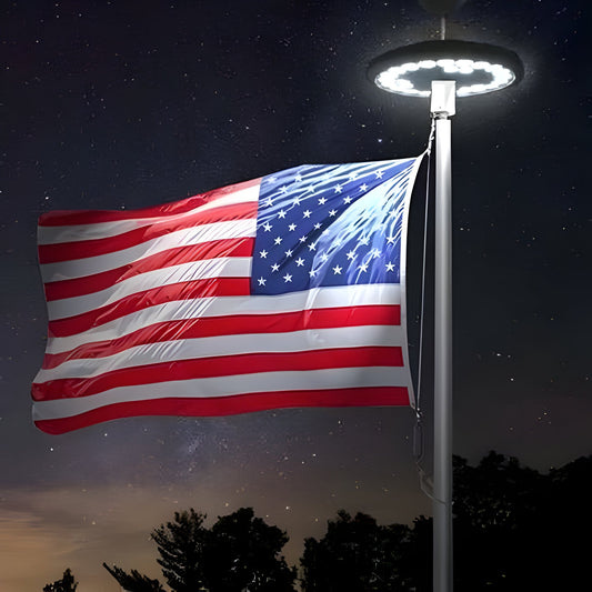 Velvaro Solar Flagpole LED Lights