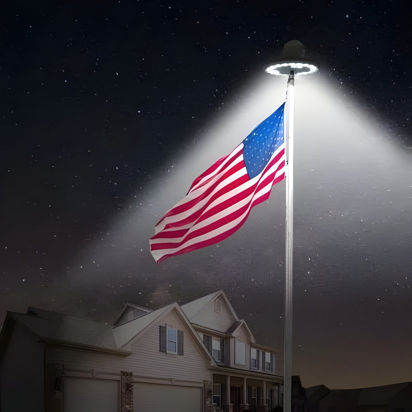 Velvaro Solar Flagpole LED Lights