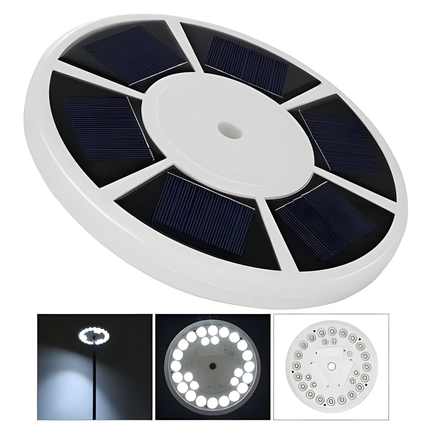 Velvaro Solar Flagpole LED Lights