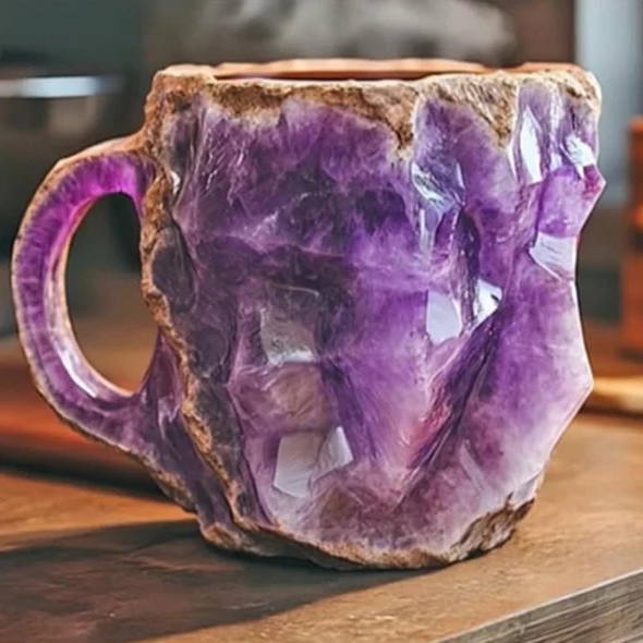 Velvaro Crystal Mineral Coffee Mugs