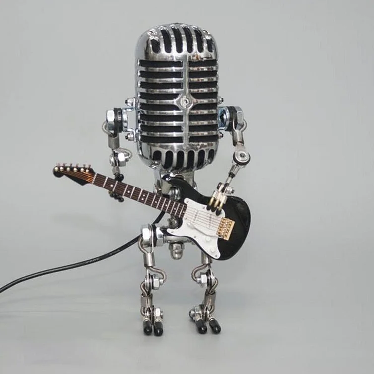 Velvaro Vintage Robot Guitar Lamp