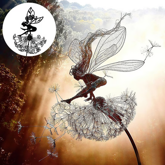 Velvaro Fairy Steel Garden Sculpture